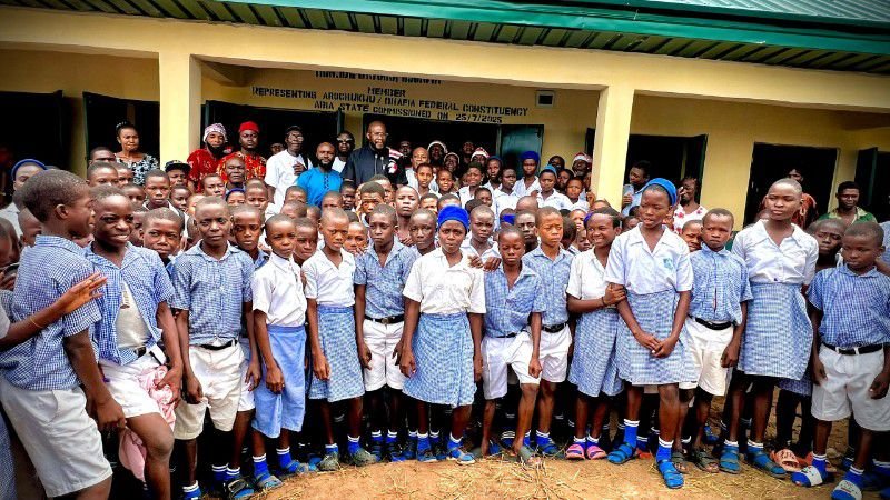 Hon. Ibe Okwara Osonwa Commissions 3 Brand New Classroom Blocks in Abam Community