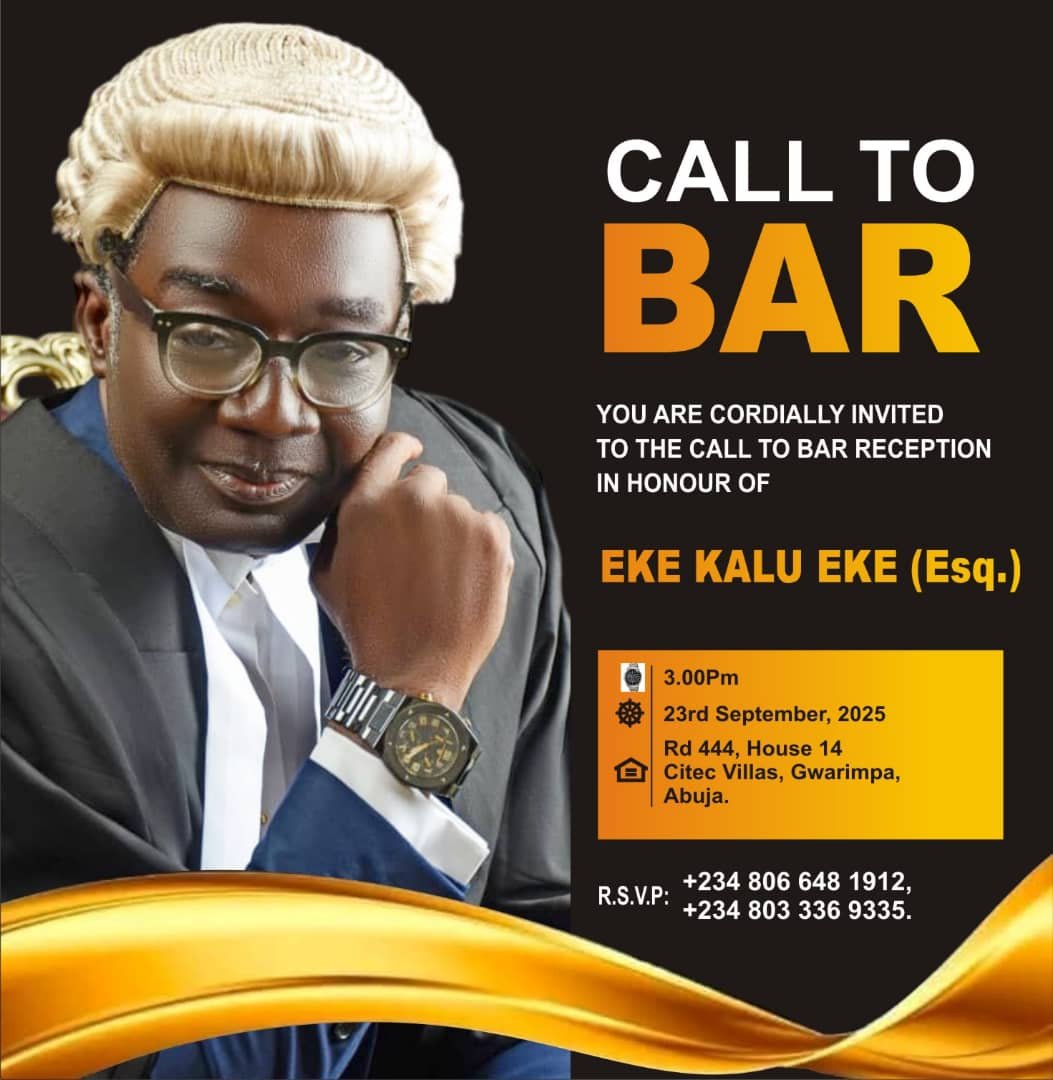 Eke Kalu Eke: A Journey to the Bar