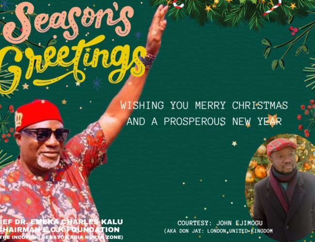 Chief Dr. Emeka Kalu Sends Christmas Message To Abia North, Nigerians