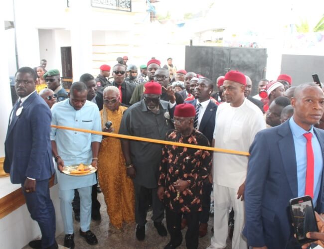Loud Statement Made As Dr Alex Otti, Dignitaries Grace House Opening of E.C.K Foundation Chairman in Bende