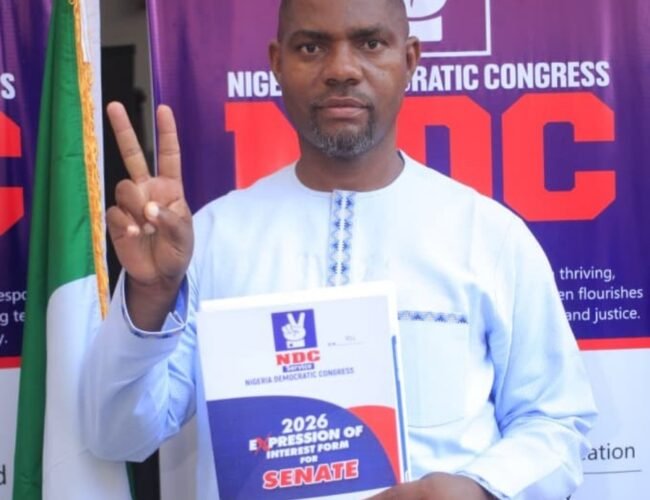 Chief Engr. Joseph Umunna Picks NDC Form, Confirms 2027 Abia North Senate Bid