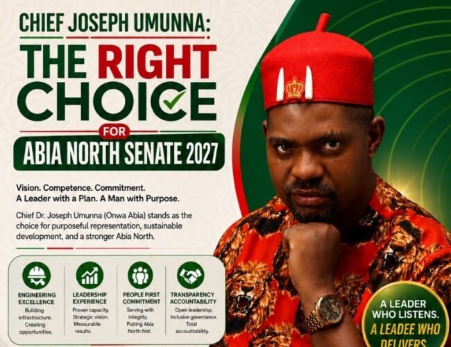 A New Dawn For Abia North: Why Engr. Joseph Umunna Represents The Future Of Youthful Leadership