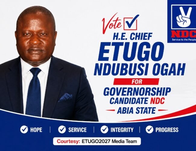 Etugo Ndubuisi Ogah: Confident of Victory Over All Gubernatorial Candidates in 2027