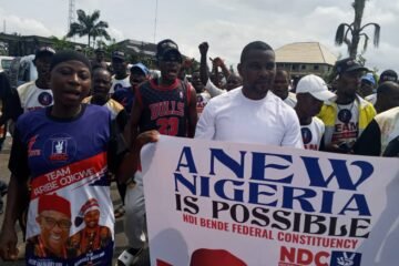 NDC Flag Presentation: Karibe Ojigwe Reiterates Determination To Win Bende Seat