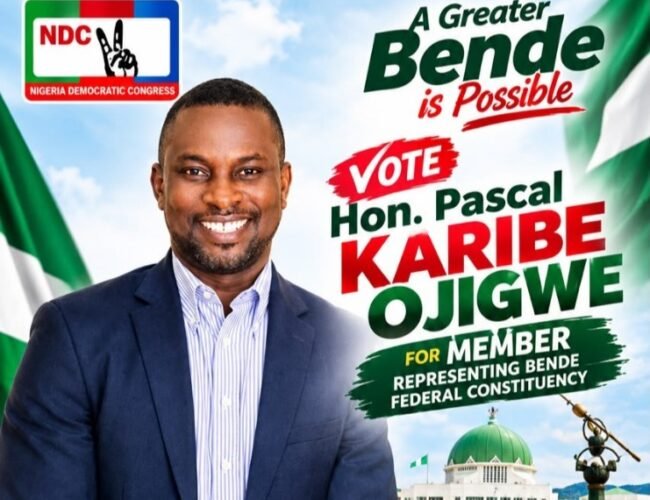 2027: Why Bende Needs Hon. Pascal Karibe Ojigwe – From Sports Commissioner To Federal Representative