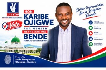 If Abia State Can Be Transformed Within This Short Period, Bende Can Also Be Transformed Under Hon. Karibe Ojigwe